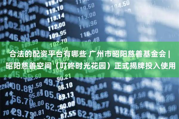 合法的配资平台有哪些 广州市昭阳慈善基金会 | 昭阳慈善空间（叮咚时光花园）正式揭牌投入使用