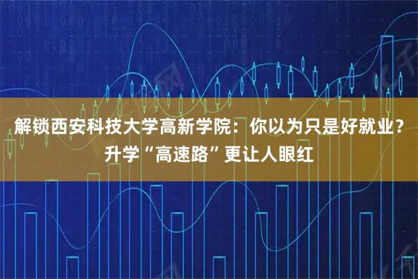 解锁西安科技大学高新学院：你以为只是好就业？升学“高速路”更让人眼红