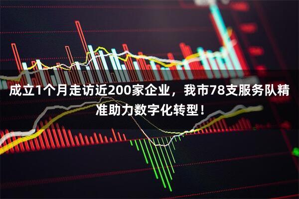 成立1个月走访近200家企业，我市78支服务队精准助力数字化转型！