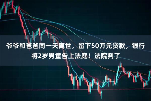 爷爷和爸爸同一天离世,留下50万元贷款,银行将2岁男童告上法庭!法院判了